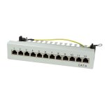 Panneau de brassage logilink rj45 cat�gorie 6 12 ports 19 pouces