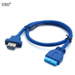 Panneau de montage  vis usb 3. 0 femelle, port unique, type de panneau  carte mre, cble 20 broches, ...