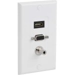 Panneaux muraux multimdia multiprise, prise hdmi vga dc 3, 5 mm composite, adaptateur audio - vido ...