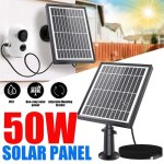 Panneau solaire étanche avec câble micro usb, 50w, pliable, portable, générateur solaire, montage réglable ... Panneau solaire étanche avec câble micro usb, 50w, pliable, portable, générateur solaire, montage réglable ...