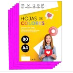 Papier a4 couleur - feuilles a4 80g pour imprimante jet d'encre et laser, ramette papier pour loisirs ... Papier a4 couleur - feuilles a4 80g pour imprimante jet d'encre et laser, ramette papier pour loisirs ...