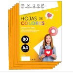 Papier a4 couleur - feuilles a4 80g pour imprimante jet d'encre et laser, ramette papier pour loisirs ... Papier a4 couleur - feuilles a4 80g pour imprimante jet d'encre et laser, ramette papier pour loisirs ...