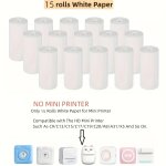 Papier auto - adhésif pour mini imprimante thermique x6, étiquette autocollante colorée, sans fil, bluetooth, ... Papier auto - adhésif pour mini imprimante thermique x6, étiquette autocollante colorée, sans fil, bluetooth, ...