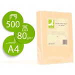 Papier couleur q - connect multifonction a4 80g / m2 unicolore cr�me ramette 500 feuilles