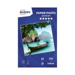 Avery premium - papier - brillant - blanc - a4 (210 x 297 mm) - 270 g / m - 25 feuille(s) papier photo ...