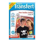 Papier transfert pour textiles de couleur - a4 - 6 feuilles