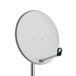 Parabole alu 65cm blanche avec lnb servimat kma6bp