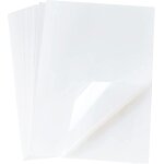 Patq - lot de 30 feuilles a4 (210 x 297 mm) - film transparent 100 % transparent pour imprimante  jet ...