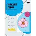 Patq - a4 x 50 films transparents pour rtroprojecteur, impression jet d'encre, 10 feuilles ohp premium, ...
