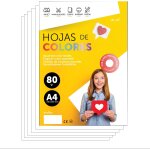 Patq - papier a4 couleur - feuilles a4 80g pour imprimante jet d'encre et laser, ramette papier pour ... Patq - papier a4 couleur - feuilles a4 80g pour imprimante jet d'encre et laser, ramette papier pour ...