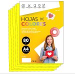 Patq - papier a4 couleur - feuilles a4 80g pour imprimante jet d'encre et laser, ramette papier pour ... Patq - papier a4 couleur - feuilles a4 80g pour imprimante jet d'encre et laser, ramette papier pour ...
