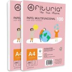 Patq - ramette de papier a4 100g avec 500 feuilles blanches, papier multifonctionnel pour un usage scolaire ...