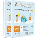 Patq - ramette de papier a4 90g avec 500 feuilles blanches, papier multifonctionnel pour un usage scolaire ...