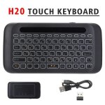 Pav tactile et clavier sans fil 2. 4ghz, portable, mini, rtroclair, 2 en 1, avec rcepteur usb, pour ...