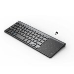 Pav tactile multifonction sans fil, 78 touches, petit clavier de bureau, avec souris, pour ordinateur ...