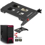 Pci mobile rack botier disque dur case box pour 2, 5 pouces sata sdd hdd adaptateur