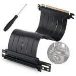 Pcie 3. 0 16x câble de montage pour carte d'extension gpu, 90 flexion câble d'extension haute vitesse ... Pcie 3. 0 16x câble de montage pour carte d'extension gpu, 90 flexion câble d'extension haute vitesse ...