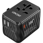 Pd 30w adaptateur de voyage universelle prise international avec 3 usb - c et 2 usb - a charge rapide ...