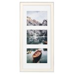 Pêle - mêle photos plastique sierra , blanc, 25 x 55 cm (3 photos) Pêle - mêle photos plastique sierra , blanc, 25 x 55 cm (3 photos)