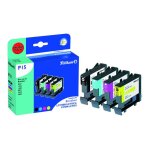 Pelikan p15 - pack de 4 - noir, jaune, cyan, magenta - cartouche d'encre (équivalent à : brother lc970bk, ... Pelikan p15 - pack de 4 - noir, jaune, cyan, magenta - cartouche d'encre (équivalent à : brother lc970bk, ...