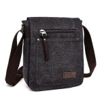 Petite mallette rtro en toile pour homme, sac  bandoulire dcontract, sacoche de tous les jours, ...