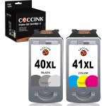 Pg - 40xl cl - 41xl cartouches d'encre remplacement pour canon 40 41 xl pixma ip1600 ip1800 ip2200 ip2500 ... Pg - 40xl cl - 41xl cartouches d'encre remplacement pour canon 40 41 xl pixma ip1600 ip1800 ip2200 ip2500 ...