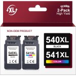 Pg - 540xl cl - 541xl remplacement pour cartouche canon 540 et 541 xl encre compatibles pour pixma mg3650s ...
