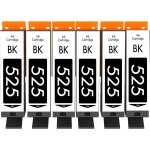 Pgi - 525 cartouches compatible avec canon 525 noir, pour canon pixma ix6550 ip4950 ip4850 mg5150 mg5250 ...