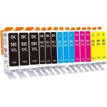 Pgi - 580 cli - 581 xxl (pack de 15) cartouches d'encre compatibles avec canon 580 581xxl, pour pixma ...