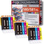 Pgi - 580 cli - 581 xxl - pack 15 cartouche d'encre pour canon 580 581 pour imprimante canon pixma ts6250 ...