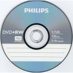 Philips - 10 x dvd + rw - 4. 7 go 4x