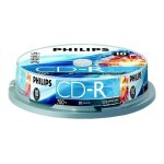 Philips cr7d5nb10 - 10 x cd - r - 700 mo (80 min) 52x - spindle