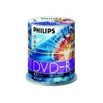 Philips dm4s6b00f - 100 x dvd - r - 4. 7 go (120 minutes) 16x - spindle