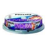Philips dn4s4b10f - 10 x dvd - rw - 4. 7 go (120 minutes) 1x - 4x - spindle Philips dn4s4b10f - 10 x dvd - rw - 4. 7 go (120 minutes) 1x - 4x - spindle