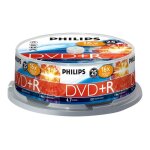 Philips dr4s6b25f - 25 x dvd + r - 4. 7 go (120 minutes) 16x - spindle