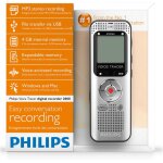 Philips dvt2000 dictaphone pearlcorder 4 go avec entr�e carte micro sd et radio fm int�gr�e - argent� ...