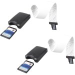 Pial - lot de 2 cble d'extension micro sd vers carte sd adaptateur de carte mmoire tf pour gps de voiture ...