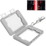Pial - 2 × cf, etui pour carte mmoire de stockage, pendentif, transparent