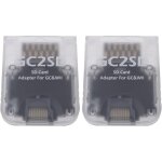 Pial - 2x adaptateurs carte stockage 512 go 45x35, 5x7 mm gc2sd micro lecteur de carte compatible avec ...