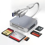 Pial - 5 en 1 lecteur carte sd / cf / xd / micro sd / ms lecteur de cartes usb c adaptateur carte sd ... Pial - 5 en 1 lecteur carte sd / cf / xd / micro sd / ms lecteur de cartes usb c adaptateur carte sd ...