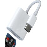 Pial - adaptateur lecteur de cartes sd usb c 2 en 1 pour iphone 16 15 pro micro sd card reader tf mmoire ...