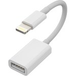 Pial - cble adaptateur usb lightning pour iphone jack otg accessoires claviers compatible avec cl usb ...