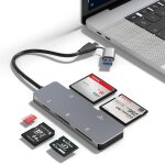 Pial - cfast lecteur de cartes, usb 3. 0 usb c cfast 2. 0, adaptateur de carte mmoire cfast en aluminium ...