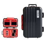 Pial - etui pour carte mmoire, kh6 bote rangement de carte sd - 24 fentes impermable antichoc etui ...