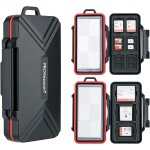 Pial - porte carte mmoire organisateur de stockage anti - choc memory card case pour cartes sd sdxc ...