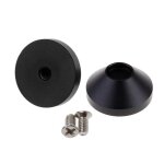 Pieds de clavier mcanique en aluminium anodis cnc, 2 pices, botier mtallique avec vis