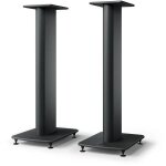Pieds de sol kef s2 pour enceintes ls50 noir carbone vendus a la paire