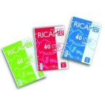 Pigna ricambi quaxima - feuillets mobiles - a5 - 40 feuilles - blanc - quadrillé Pigna ricambi quaxima - feuillets mobiles - a5 - 40 feuilles - blanc - quadrillé