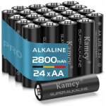 Piles aa, lot de 24, pile lr6, alcalines, 1, 5v, pour accessoires informatiques, smart home, jouet, r�veil, ...