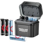 Piles rechargeable aa avec chargeur hybride, lot de 4 piles aa lithium 1, 5v 3000mwh et 4pcs aa nimh ...